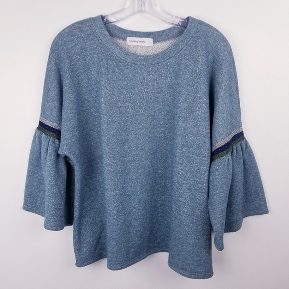 Counting Dreams Sweatshirt with Bell Sleeves - Picture 1 of 7